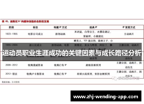 运动员职业生涯成功的关键因素与成长路径分析